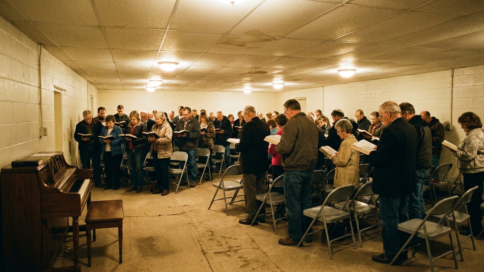 Singing, from the side or front