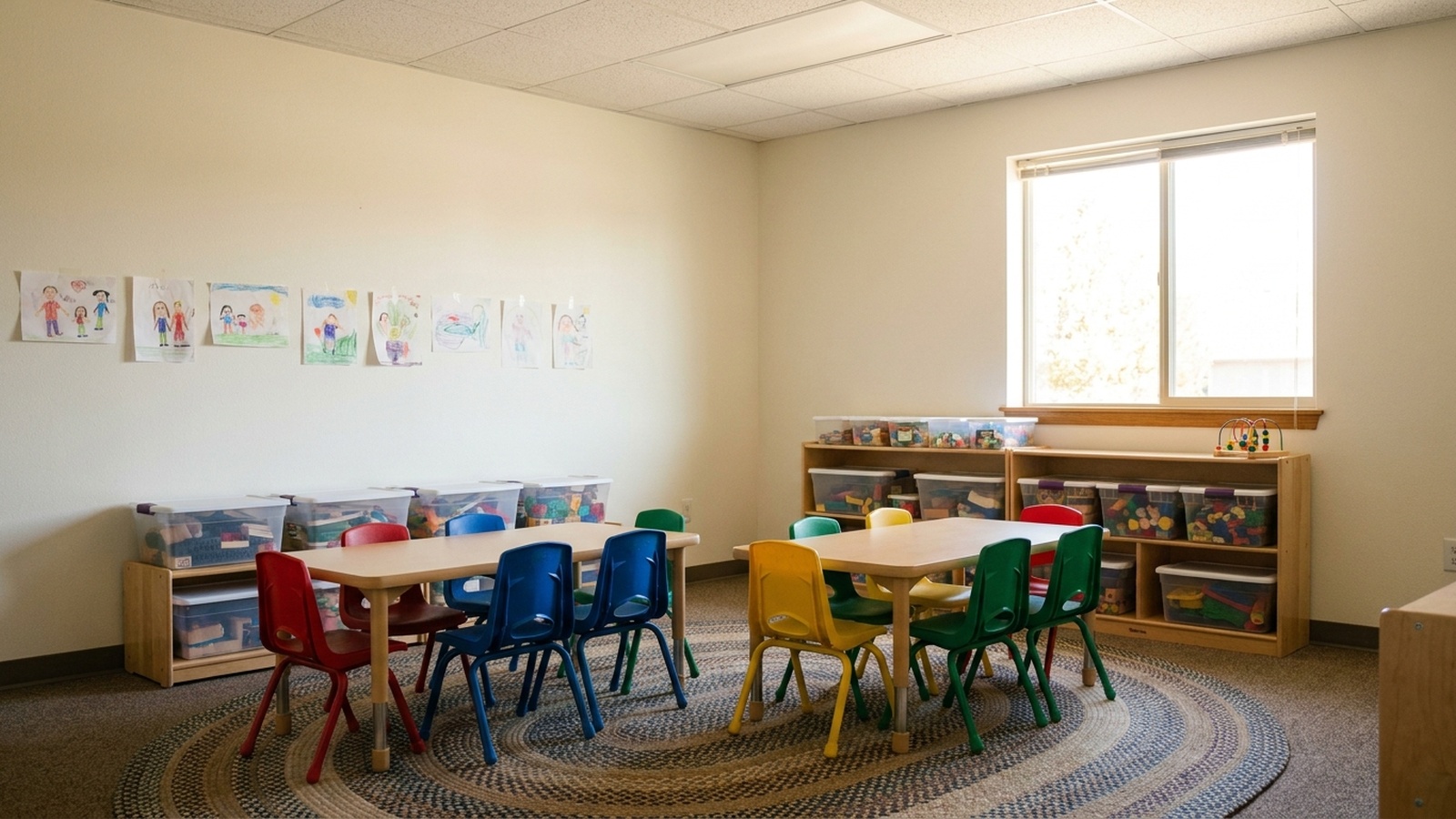 The children's room, empty